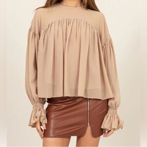 HYFVE Tan Blouse medium